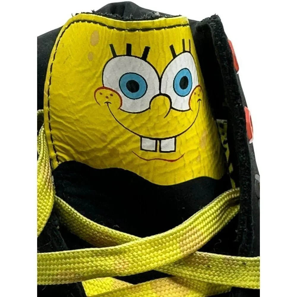 Timberland SpongeBob Boots Boys Size 5 Black Yellow Good‎ Waterproof Limited